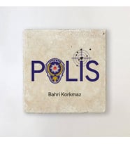 Kişiye Özel Polislere Özel Mesleki Taş Bardak Altlığı