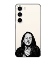 Samsung Galaxy S23 Uyumlu Lana Del Rey Desenli Şeffaf Telefon Kılıfı