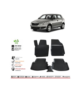 Skoda Fabia 2013 Model 4D Havuzlu Paspas
