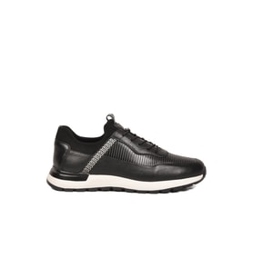Voyager Lacivert Hakiki Deri Erkek Casual Sneaker Memory Taban Premium Casual Ayakkabı M033 M