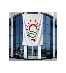 Yeşil Sol Parti Bayrağı 140gr Premium Raşel Kumaş 400x600cm