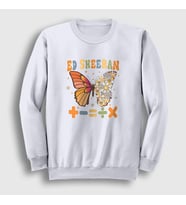 Presmono Unisex Beyaz Mathematics Müzik Ed Sheeran Sweatshirt 486211tt