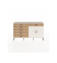 Arges Konsol Tek Raflı 6 Çekmeceli 2 Kapaklı 176x30x99 Aytaşı-Aytaşı/Çam