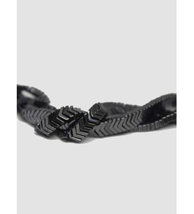 Hematit Taşı YARIM Dizi (17355) (18cm Uzunluğundadır)