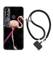 Tecno Spark 6 6 Go 8C 8 Pro 7 7 Pro Kılıf Boyun Askılı Silikon Line Filamingo 1776