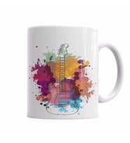Strato Gitar Kupa Bardak Porselen