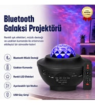 Starry Projektör Hoparlör Gece Lambası