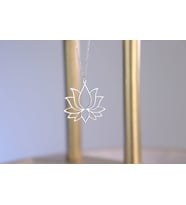 Mandala Mandala Sembolü için Lotus Çiçeği Kolye Kolye