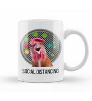 Social Distancing World Champion Bird Flu Pandemic Kupa Bardak Porselen