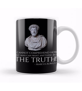 Philosophy Marcus Aurelius Quote Kupa Bardak Porselen