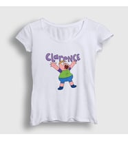 Presmono Kadın Beyaz Happy Clarence T-Shirt 458449tt (Beyaz)