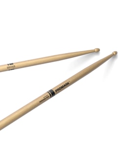 Pro-Mark RBH580AW Rebound 5AB Bateri Bageti (1 Çift ) Ahşap Uçlu (Wood Tip), Amerikan Hickory (Ceviz), Dengeli Geri Sekme