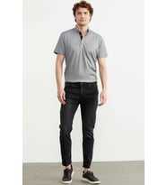 Eskitme Yıkamalı Slim Fit Jean Pantolon - Füme