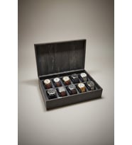 Ahşap 10’lu Saat Kutusu MDF Mıknatıslı Kapaklı Organizer 31x21x9 cm