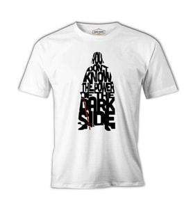 Star Wars - Power of the Dark Side Beyaz Erkek Tshirt