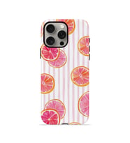 iPhone 15 Pro Max Vorian Çift Katmanlı MagSafe Kılıf Pink Grapefruit Garden