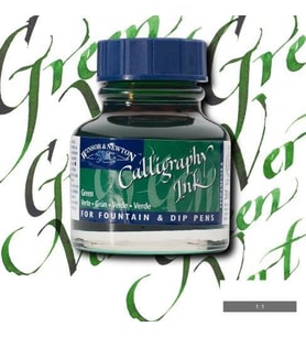 Winsor & Newton Kaligrafi Mürekkebi 30 ml. 289 GREEN 