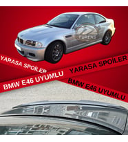 Bmw E46 1998-2005 Bagaj Üstü Slim Yarasa Spoiler Piano Black Parlak Siyah