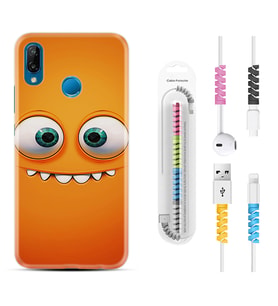Huawei P20 Lite Mate 10 20 Lite Pro P40 Lite KılıfKablo Koruma Spiral Silikon Dişlek 1615