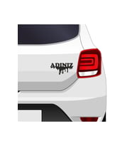 İsim Yazı Oto Sticker 20*11 Cm