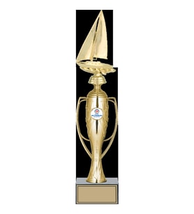 ODAK KUPA - Figürlü Kupalar - Yelken Figürlü Kupalar FG-026 C - 42 cm