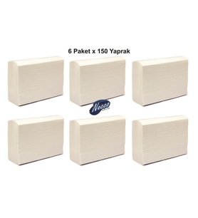 6 Pk. 150 Yapraklı Z Katlama Dispenser Havlu
