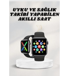 Mey İthalat® Akıllı Saat Wireless Şarj Yüksek Çözünürlüklü Müzik Sesli Cevaplama