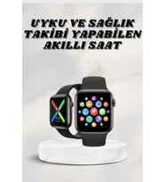 Mey İthalat® Akıllı Saat Wireless Şarj Yüksek Çözünürlüklü Müzik Sesli Cevaplama