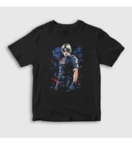 Presmono Unisex Çocuk Siyah Leon Kennedy Resident Evil T-Shirt 435792tt