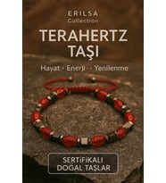 Sertifikalı Terahertz - Kırmızı Kuvars Taşı Bileklik Hayat Enerjisi ve Ruhsal Yenilenme Taşı (Çok Renkli)
