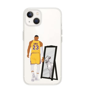 Iphone 14 PLUS Uyumlu Lebron James Goat Tasarımlı Şeffaf Telefon Kılıfı