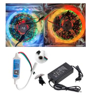 10 Metre 12V Dış Mekan 60 Pixel Ledli Bluetooth Cep Telefonundan Kumandalı 8A Plastik Adaptörlü Set