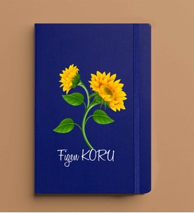 Kişiye Özel 13x21 Mavi Defter-7