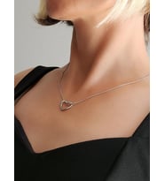 Kalpli Düğüm Loop Silver Gümüş Renkli Kolye