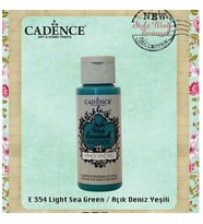 Cadence Style Matt Enamel Cam & Porselen Boyası 59 ml. E-354 Açık Deniz Yeşili 