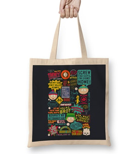 South Park Quotes Bez Çanta Uzun Saplı