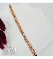 Zirkon Taşlı Pirinç Bileklikler 19 Cm - Kbl0040