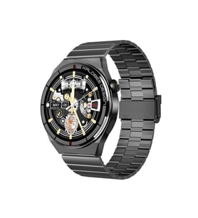 Pazariz Amoled Yuvarlak Ekran 46 Mm Çelik Smartwatch Yedek Kordon Akıllı Saat