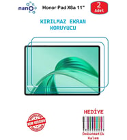 Honor Pad X8a 11" İçin Nano Ekran Koruyucu 9h Esnek 2 ADET