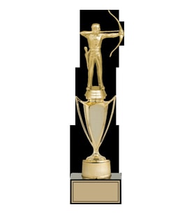 ODAK KUPA - Figürlü Kupalar - Okçu Figürlü Kupalar FG-040 C - 34 cm