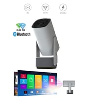 ANDROİD TV ÖZELLİKLİ POWERBANKLI PROJEKTÖR NETFLİX,YOUTUBE