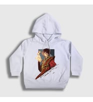 Presmono Unisex Çocuk Beyaz Zuko Anime Avatar The Last Airbender Kapüşonlu Sweatshirt 262832tt