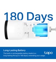 TP-LINK 3MP Bullet Kablosuz Pilli Dış Mekân IP Kamera Tapo C410