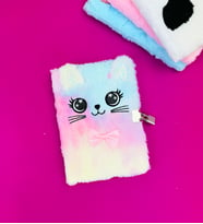 Sevimli Hayvanlar Peluş Defter-Kedi