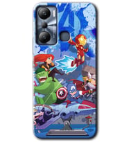 İnfinix Hot 20i Kılıf HD Desen Baskılı Kılıf - Avengers Cartoon
