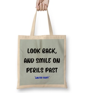 Smile Quotes Happy Love Gift Bez Çanta Uzun Saplı