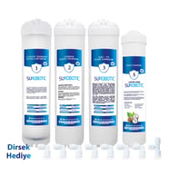 Inline Filtre Premium 5000 Serisi Yedek 4'lü Tatlandırıcılı Su Arıtma Cihazı Filtre Seti