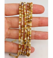 Opal Taşı Rondela Faset Kesim Dizi 2*2.5mm (45452)