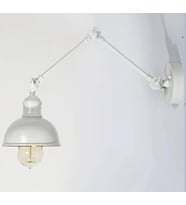 RİOLİGHT MODERN,VİNTAGE,RUSTİK BEYAZ 1XE27 DUYLU METAL HAREKETLİ BAŞLIK AKROBAT DUVAR APLİK