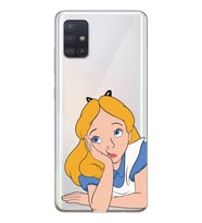 Samsung Galaxy A71 Uyumlu Alice Tasarımlı Şeffaf Telefon Kılıfı